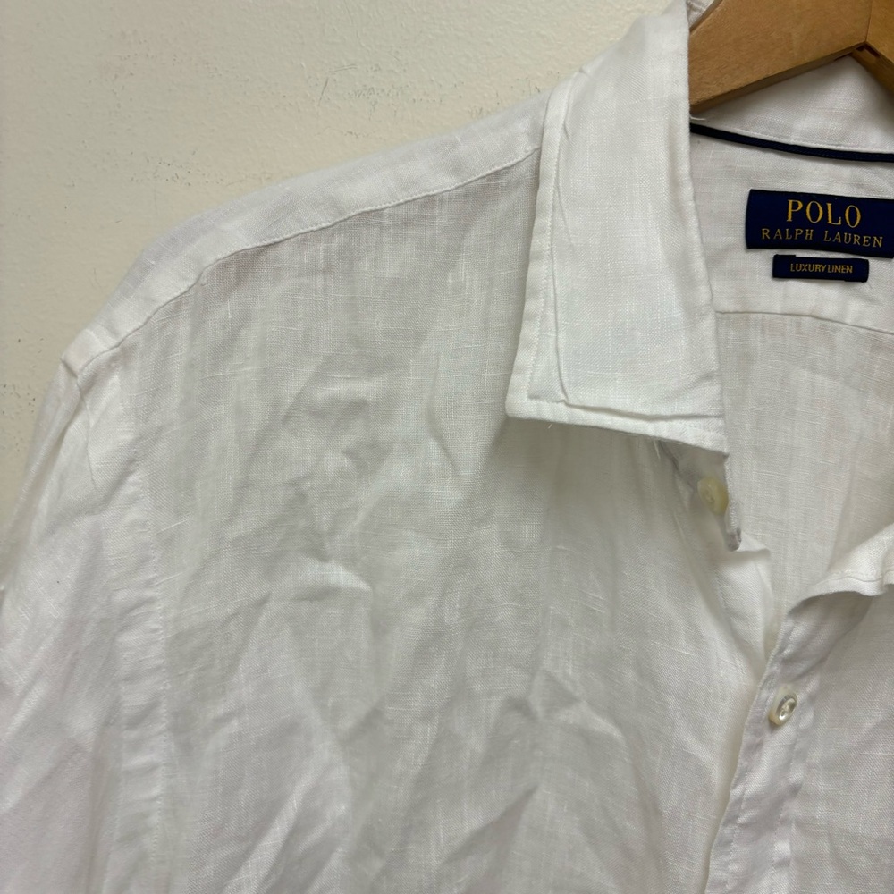 Polo Ralph Lauren Luxury Linen Button Down Shirt - Picture 6 of 11